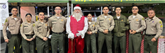 Cadets With Santa at Community Event