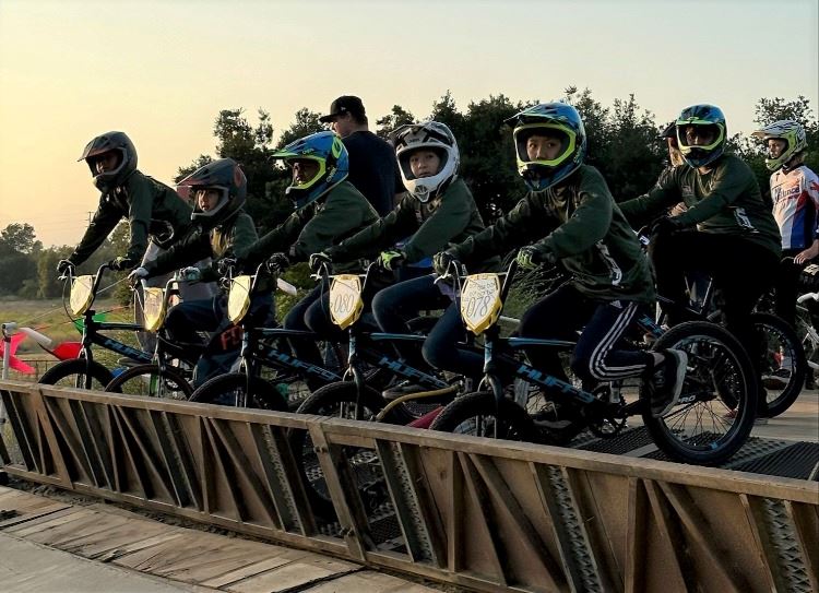 BMX Racers at the Start of Race (JPEG)