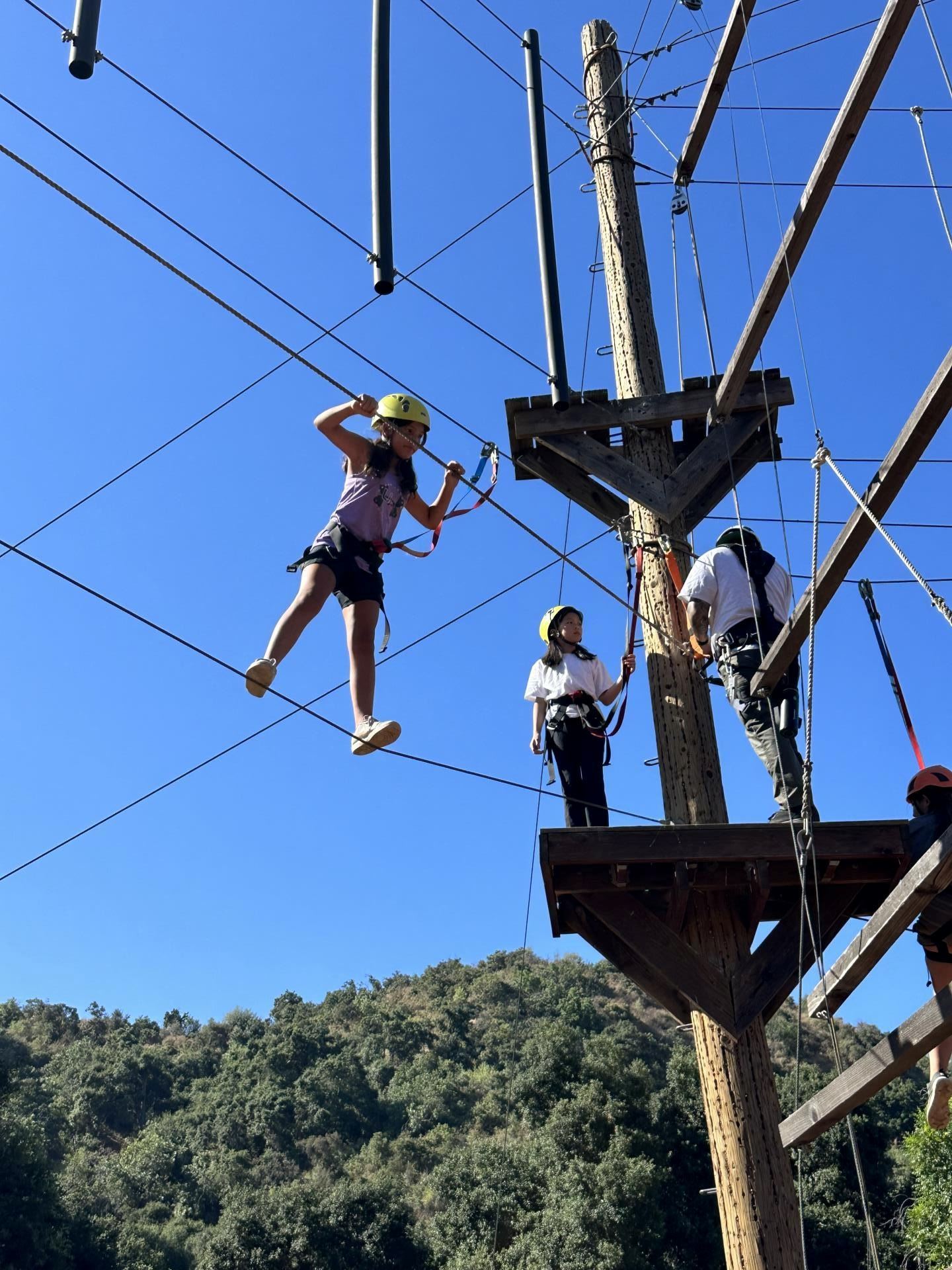 Camper Climbing a Rope (JPEG)