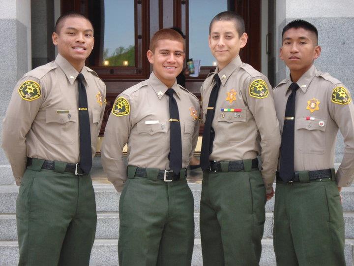 Four Sheriff Cadets Posing Together