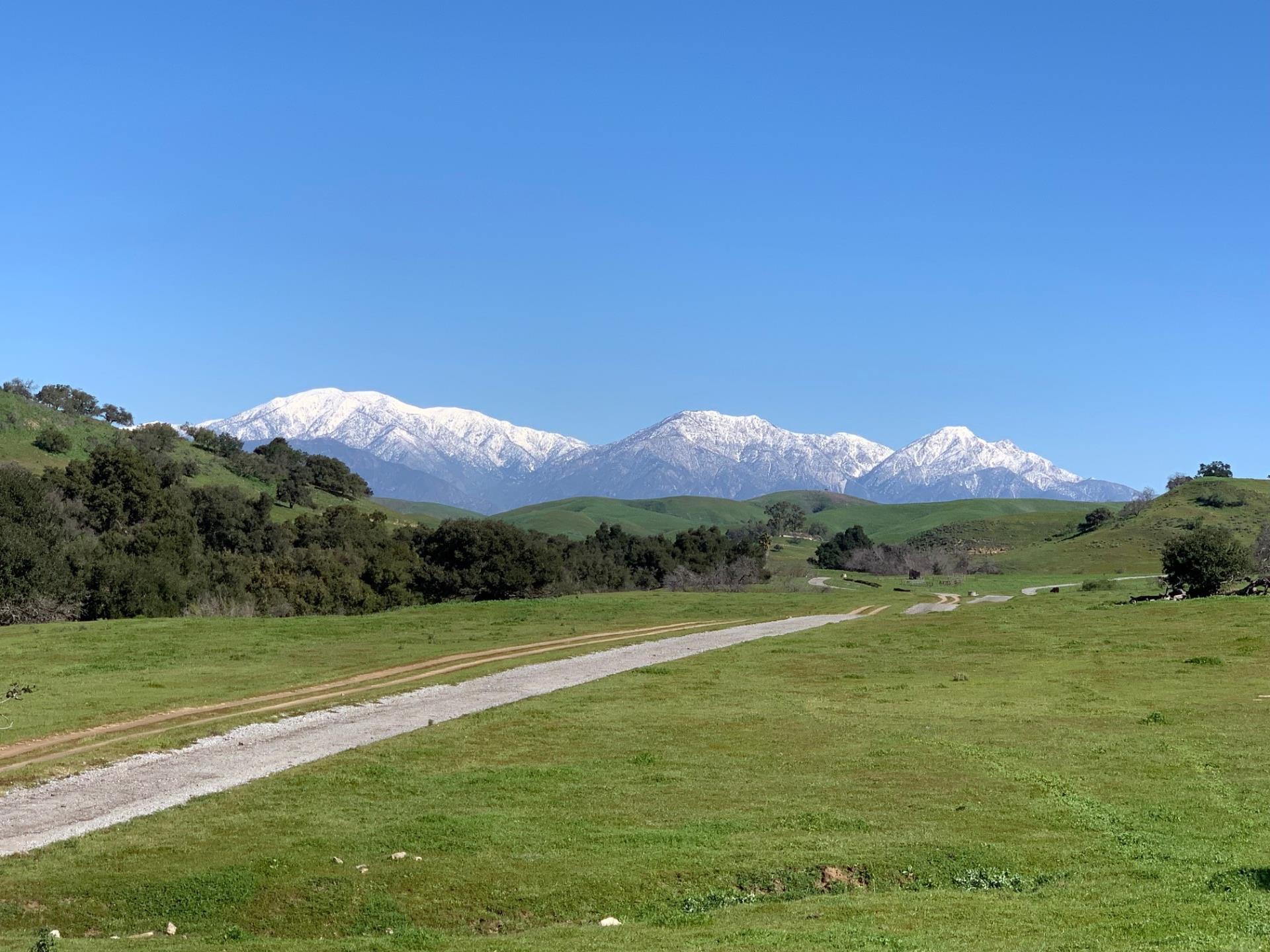 Grass Field with View of Mountains